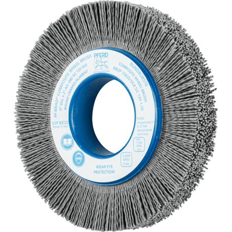 PFERD TOOLS COMPOSITE Rundbürste RBUP Ø 150x25x50,8 mm Bohrung SiC-Filament-Ø 1,10mm Korn 120 stationär (1/4)