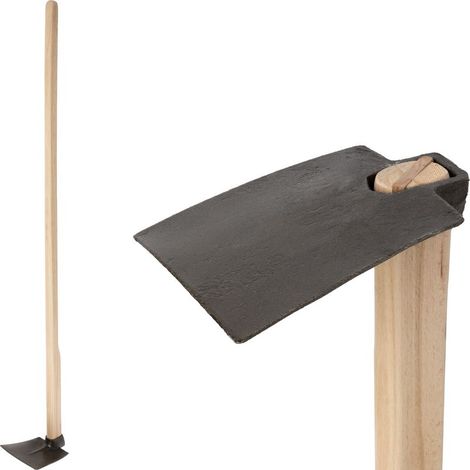 Hacke Gardex Malvan, 600 g, flach, geschmiedet, Holzstiel
