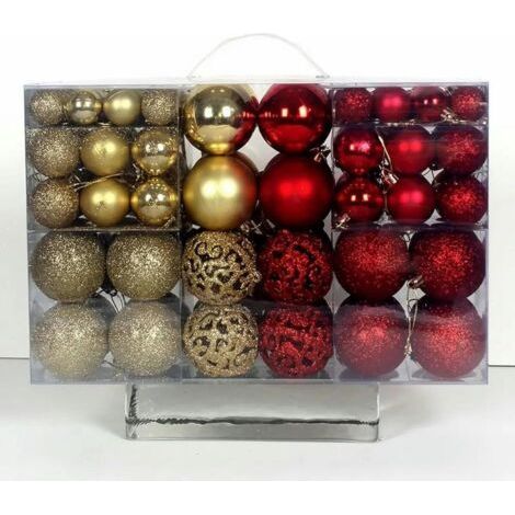 100 Pieces Christmas Decoration Christmas Balls Tree Christmas Balls Party Wedding Ornament Party Supplies Christmas Decoration Ball Christmas Baubles-4 (1/4)