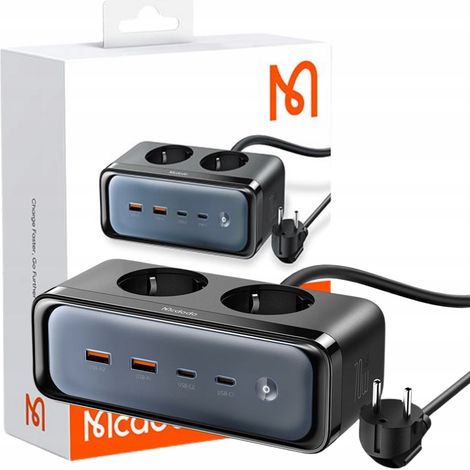 Mcdodo GAN TYPE C 6X USB-C USB AC 70W Steckdosenleiste Ladegerät (1/5)