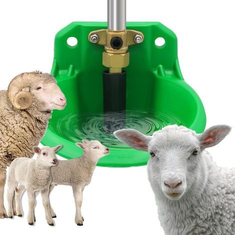 Bebedero automático para ovejas, terneros, vacas, cerdos, perros y lechones (válvula de agua de latón). (1/5)