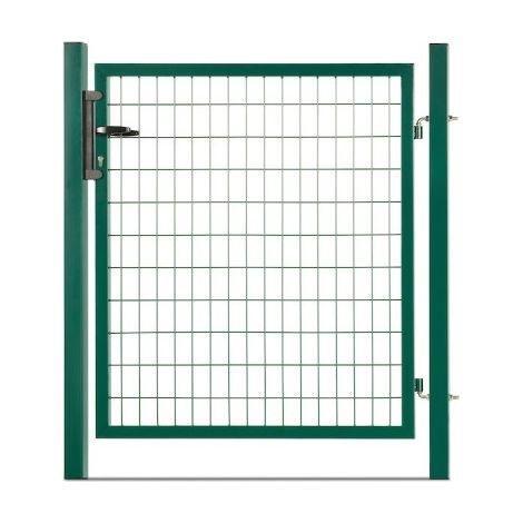 Portillon grillagé en acier galvanisé maille 100 x 50 L 1m x H 1m00 Vert