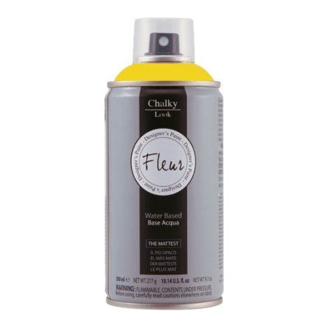 Fleur Chalky Look Spray Colore Opaco Gessoso Shabby per Legno Metallo Muro - Colore: Primary Yellow