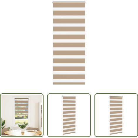 Doppelrollo - Doppelrollo Sandbraun 60x150 cm Stoffbreite 55,9 cm Polyester (1/5)