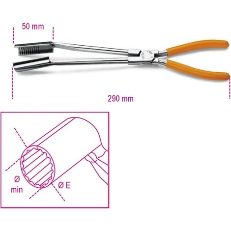 beta 1474l pince pour capuchon de bougie - 14 mm