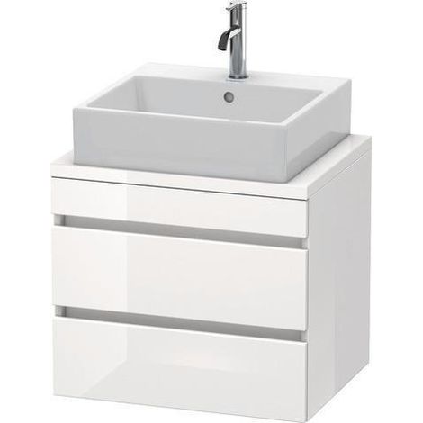 Duravit Konsolenunterschrank DURASTYLE 512x600x478mm eiche schwarz / weiß matt