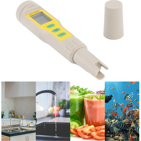 Medidor digital de calidad del agua tipo bolígrafo, precisión de pH, portátil, resistente al agua. (1/5)