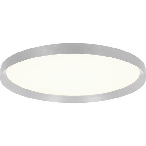 Steinhauer - plafoniera - Flady - acciaio - lino metallo - Ø 50cm