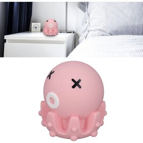 Silikon-LED-Nachtlicht fürs Schlafzimmer, warmes Umgebungslicht, USB-aufladbar, in Oktopusform mit Fernbedienung (1/5)