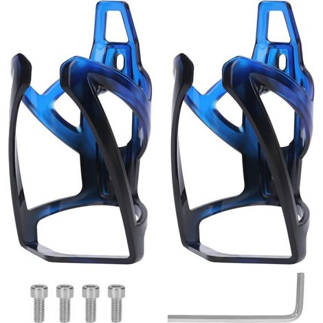 Allecto,Juego de 2 portabotellas,Portabotellas ligero para bicicleta,Azul,Para botellas de agua de hasta 7 cm,Ideal para ciclismo (1/5)