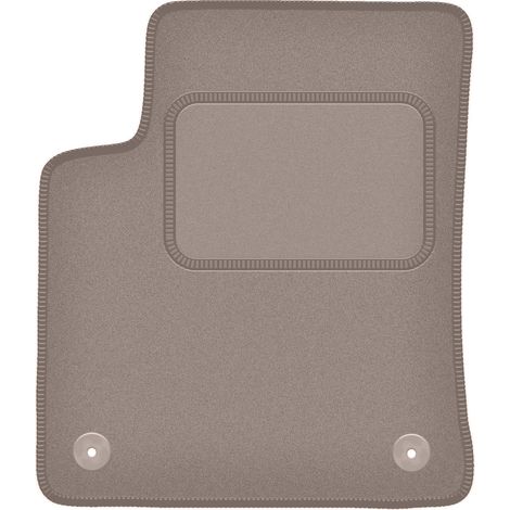 Tapis de sol conducteur en velours beige pour : Citroën C3 Aircross II crossover (2017-)
