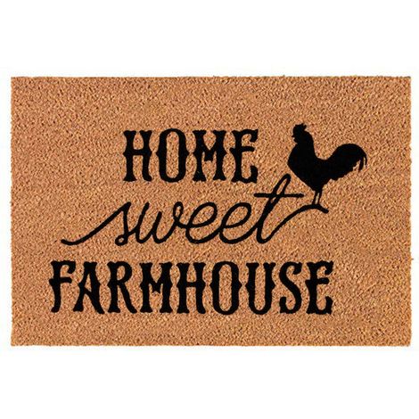 Tapis De Seuil - Tapis De Porte En Polyester Avec Fond Anti-Dérapant - Pour Entrée Extérieure Porche Jardin Garage - Motif Poulet De Noël - 1 Pièce (1/5)