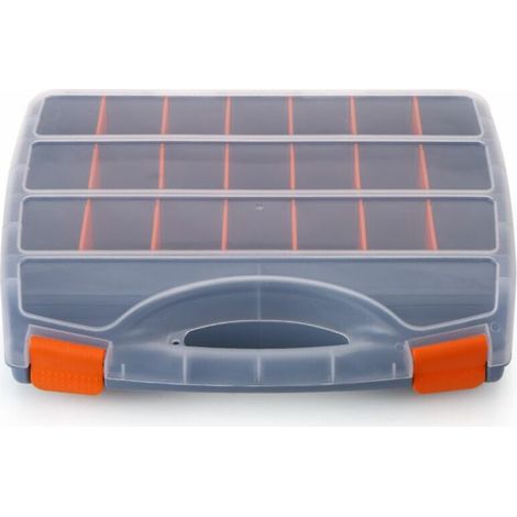 Boîte à outils Portable en plastique boîte à outils boîte de pièces boîte de rangement de vis boîte de composants électroniques boîte de grille (1/5)