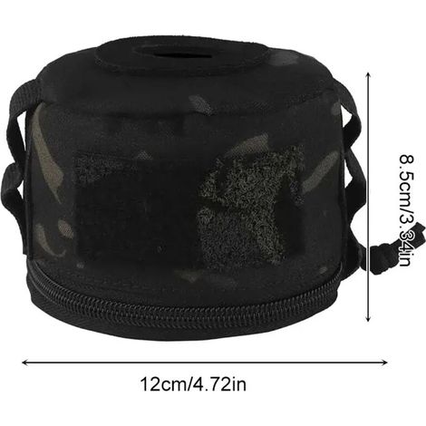 Housse de protection portable vintage pour bidon d'essence, sac de rangement anti-chute et anti-collision pour bouteille de gaz, idéal pour le camping et les réchauds portables.