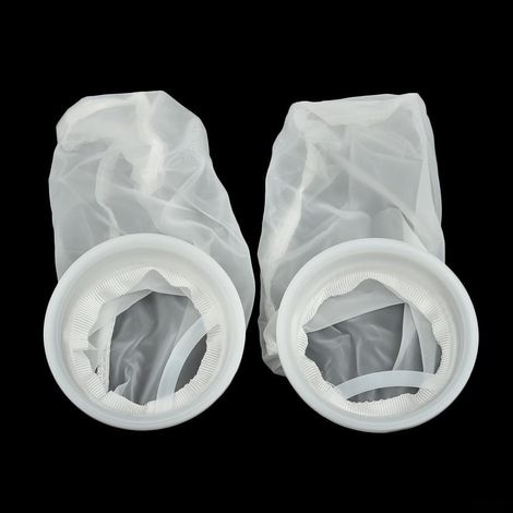 Filtro a rete in nylon IBC DN75 per coperchio del serbatoio dell'acqua piovana, diametro esterno 105 mm, filtro riutilizzabile per uso alimentare, confezione da 2 (1/5)