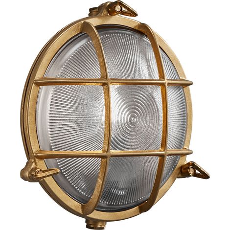Applique murale POLPERRO Brass Laiton, H.19.5 - IP64 - E27 /Nordlux Extérieur (1/5)