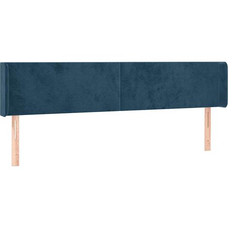 Maison Exclusive - Cabecero de terciopelo azul oscuro 163x16x78/8 (1/5)