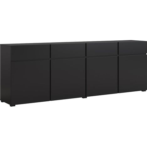 Sideboard mit 4 Türen und 4 Schubladen Lilia Schwarz (1/5)