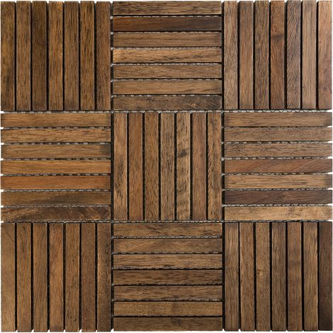 Mosaïque Chocolate Oak 110 — lot de 10 feuilles (1,08 m²)