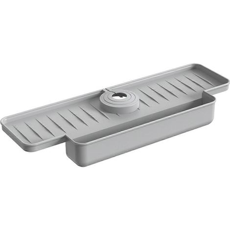 Bac de récupération d'eau amélioré pour robinet d'évier de cuisine (gris) (1/5)