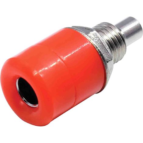 Fiche banane femelle Miniature RS PRO Rouge Femelle 24A 30V ( Prix pour Sachet de 5 ) (1/2)
