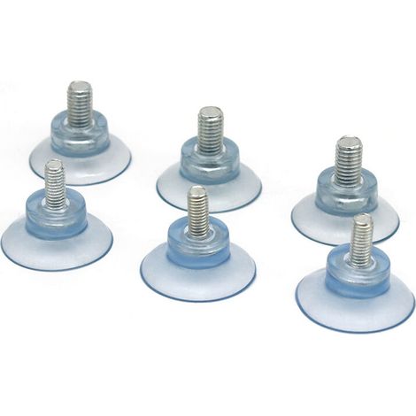 8 ventouses à vis M8, bouchons à écrou de 8 cm, ventouses à écrou tubulaires, écrous avec ventouses, patins pour pieds de meubles, puissance d'aspiration. (1/4)