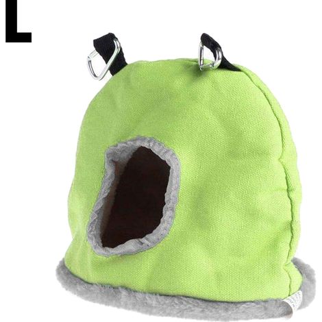 Nid d'oiseau chaud, rond et doux, petit nid d'oiseau en peluche pour cage d'hiver, hamac suspendu (1/4)