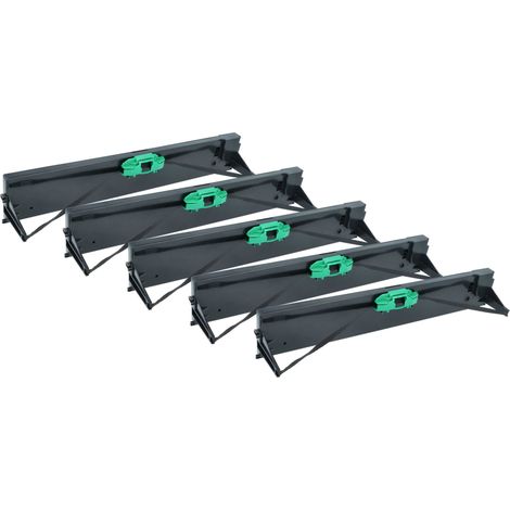 vhbw 5x Ribbon Cartridge Replacement for Tally Genicom 043393 for Dot Matrix, Receipt Printer - Black Ink Ribbon (1/4)