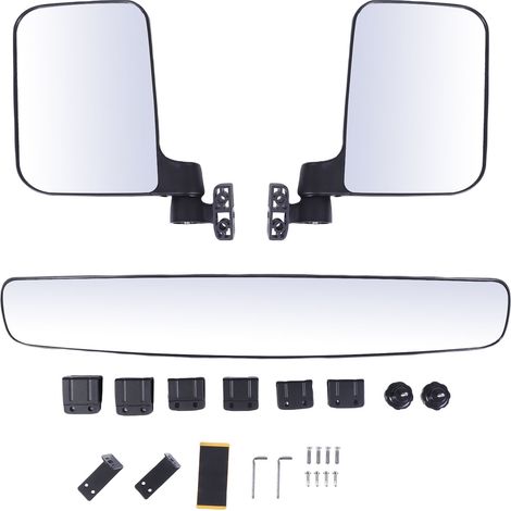 Specchietti per golf cart, specchietto laterale pieghevole in vetro HD e specchietto retrovisore di ricambio per EZGO TXT RXV Freedom. (1/5)