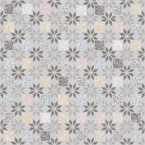 Aelle - Carrelage sol / mur effet ciment 29.3x29.3 cm APULIA R MULTICOLOR PATCHWORK - Vendu par boîte de 0.94 m² (1/4)