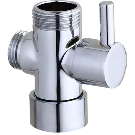 Vanne D'Inversion Inverseur De Vanne Vanne De DéRivation Vanne à Trois Voies Pour Toilettes Salle De Bain Cuisine Pomme De Douche à Main Et Douchette Fixe,PièCe De Rechange SystèMe De Douche Universel