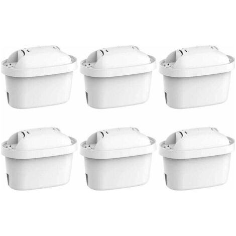 Cartouche de Filtre à Eau - Compatible avec Brita Maxtra Plus - Recharge pour Carafe Filtrante Marella (Lot de 6) (1/4)