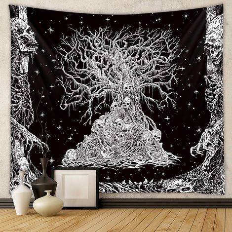 Wandteppich, Hintergrundstoff, trendiger Wandteppich, dekorativer Wandteppich im Bohème-Stil, 73 x 95 cm