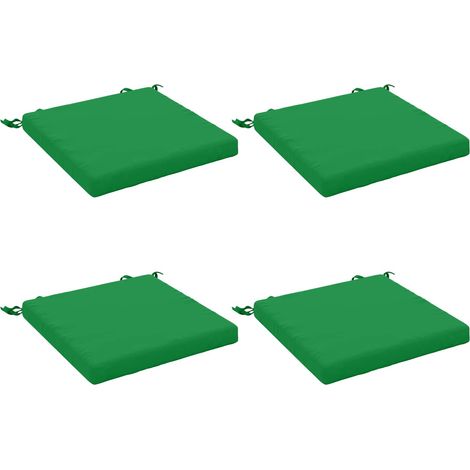 Coussins de siège 4 pièces SOEST 4 pc 100 % polyester Vert vidaXL