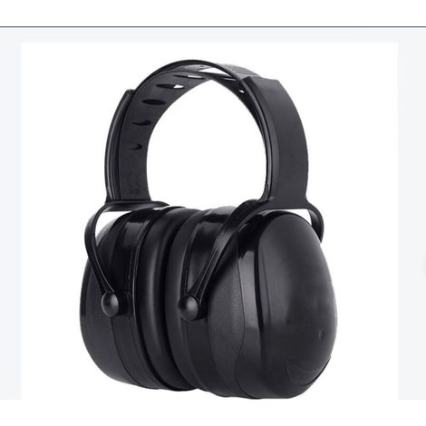 Casque Anti Bruit Adulte Réglable Confortable, avec Une Atténuation de, pour Milieu Bruyant ou Stressant-Noir