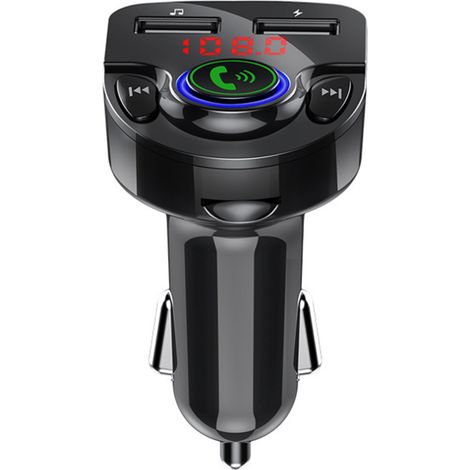 Lecteur MP3 Voiture Bluetooth avec Radio FM et Slot Carte Mémoire - 12-24V Noir (1/5)