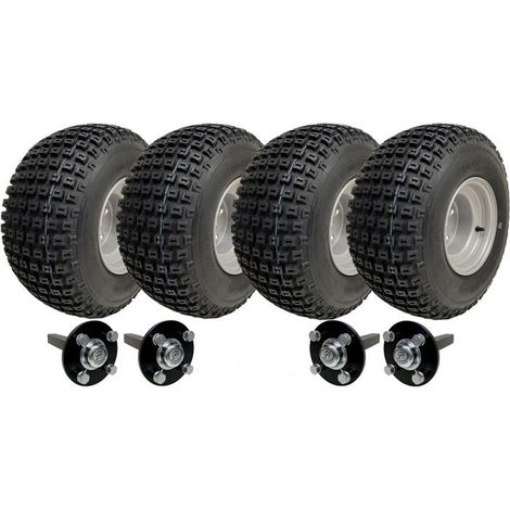 Kit de remolque ATV - PARNELLS - 18x9.50-8 - 4 ruedas - 4 bujes - 4x100mm PCD