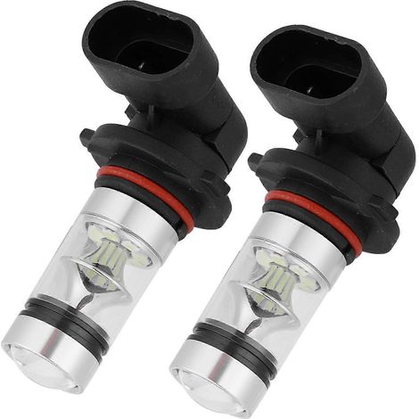 Ampoules LED 8000K bleu glacier 9005 H10 9145 100W pour feux antibrouillard