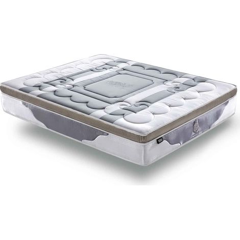 Sampur – Matelas mousse 90x190 cm – Épaisseur 30 cm – Mousse à mémoire de forme et latex – Soutien mi-ferme – Coutil anti-acariens (1/5)