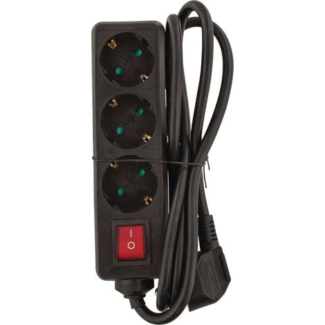 Multiprise 3 prises Valueline VLES315F002BL Noir (1/2)