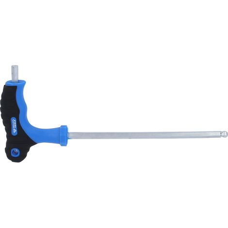 BRILLIANT TOOLS  Llave angular  hexagonal interior  esférica con  mango en  T 6,0  x150 mm  - BT041006 (1/4)