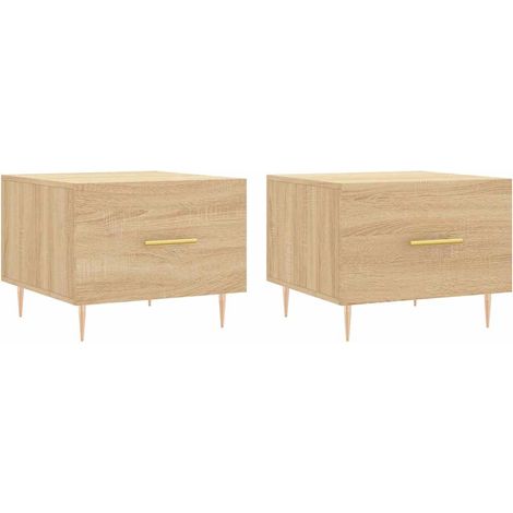 Maison Exclusive - Tavolini Salotto 2pz Rovere Sonoma 50x50x40cm Legno Multistrato