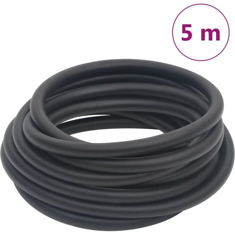Tuyau d'air hybride, noir, 0,6" 5 m, caoutchouc et PVC (1/5)