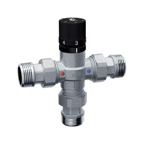 Miscelatore termostatico con attacchi M Far Rubinetterie 3956 1/2" (1/2)