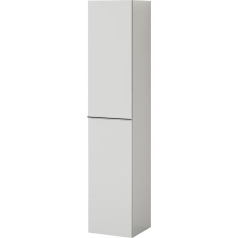 Hochschrank Bernstein LAVOA 35x170x35cm - Badmöbelfarbe Weiß matt, Griff Chrom