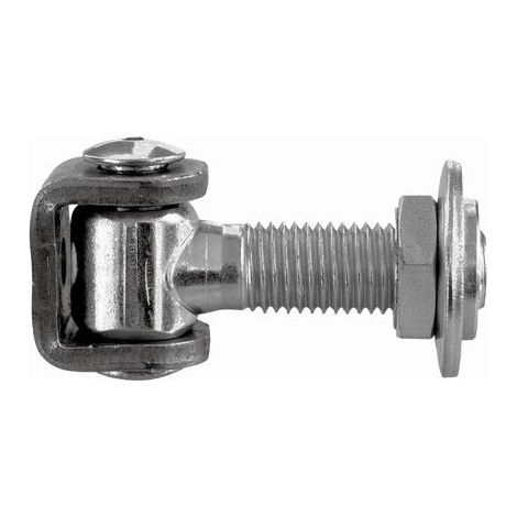 – Gond de portail à battant avec écrou réglable – Filetage M20 – Acier zingué à souder – Longueur réglable pour portail 40mm minimum (1/3)