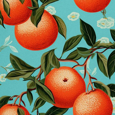 Tela decorativa para exteriores Oxford - Motivo frutal DX6114 (1/5)