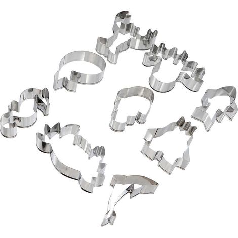 Emporte-pièces animaux marins, moules à biscuits pour fêtes et pâtisseries, 18 pièces
