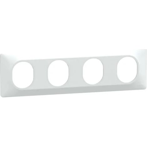 OVALIS - PIATTO DI FINITURA - 4 POSIZIONI ORIZZONTALI - DISTANZA 71 MM - BIANCO SCHNEIDER ELECTRIC SCHS320708