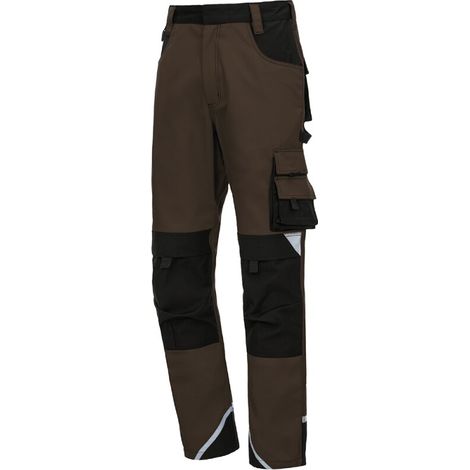 Arbeitshose lang Motion Tex Plus 7617 braun / schwarz Gr. 29 Nitras (1/3)